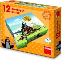 Dino puidust klotsid Krtek – Krtku aasta, 12 tk