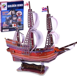 3D pusle laev Golden Hind, 108 tükki