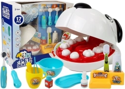 Laste veterinaarse hambaarsti mängukomplekt koerapea ja hambariistadega