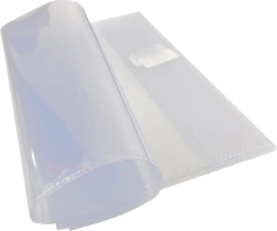 Universal transparent cover with self-adhesive strip
