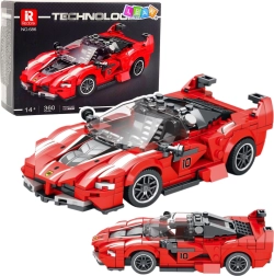 Building set racing car fxx-k, red, 360 pieces