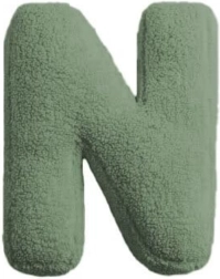 Mealini plush letter N green - 1 piece