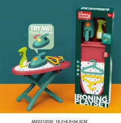 Children's ironing set with board and toy iron