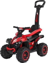 Laste jooksuratas juhtkepiga Baby Mix Mega, punane