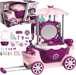 Woopie portable kids' vanity 4-in-1 on wheels, 31 accessories