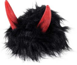 Devil Wig Black with Horns