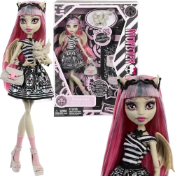 Monster High nukk Rochelle Goyle 26 cm Creeproduction tarvikute ja lemmiku Roux’ga