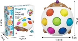 Sensoorne mänguasi siil silikoonist poolikute klotsidega