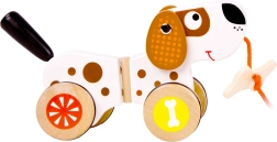 Pull Wooden Toy Dog for Children