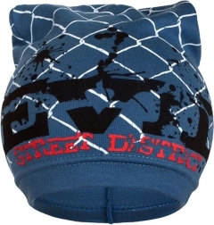 Spring children's beanie New Baby blue 104 (3–4 years)