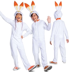 Laste kostüüm POKEMON Scorbunny kigurumi 126–136 cm (7–8 a)