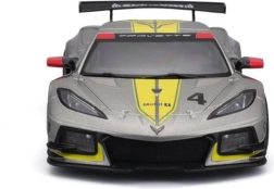 Metallist automudel 1:24 Bburago Corvette C8.R 2020 võidusõiduauto – kollane