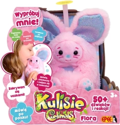 Interactive plush toy Kulisie – cute hedgehog, rabbit, or badger