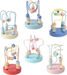 Klassikaline puidust traadimängu labürint lastele