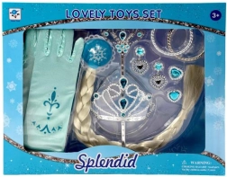 Plejo princess jewelry set with long braid