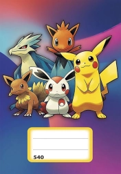 Notebook A5 unlined with animated characters