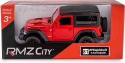 Auto mudel JEEP Wrangler Rubicon 2021 soft top 1:35 – punane
