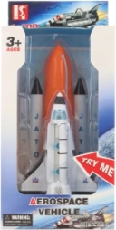 Kosmoserakett tulede ja helidega, metallist, 22 cm