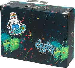 Baagl kokkupandav koolikohver Chill metallnurkadega