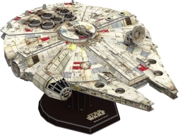 4D paberist mudel STAR WARS Millennium Falcon koos alusega