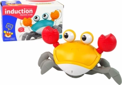 Interaktiivne liikuv krabi muusikaga – oranž