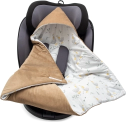 Soojustatud turvahälli mähkimistekk New Baby, pruun velvet