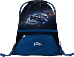 Drawstring Bag with Pocket Spacecraft