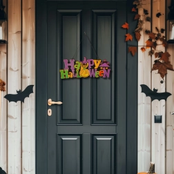 Riputatav Halloweeni dekoratsioon Happy Halloween 42,5 × 18 cm