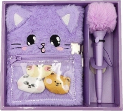 Pehme päevik Kotek lukuga ja pastakaga TOYS INN