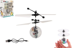 Lendav helikopteripall LED-valgusega ja käejuhtimisega