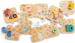 Puzzle Learning Numbers Farm