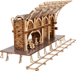 Ugears 3D wooden mechanical puzzle HARRY POTTER – train platform