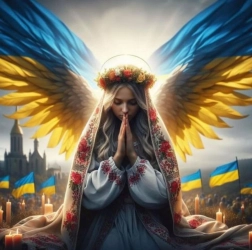 Teemantmaal „Ukraina ingel” 30x40 cm