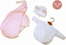 Nuku riietus koos riputatava kiigekotiga NEW BORN nukkudele 35–36 cm