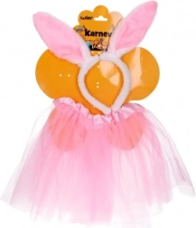 Karnevalikomplekt: roosa jänkuke