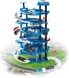 Politsei parkimiskomplekt XXL linnamängumati ja 82 detailiga