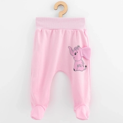 Infant cotton footed pants New Baby Happy Elephant pink