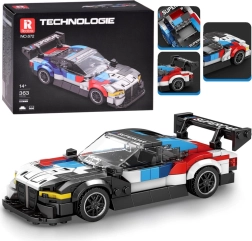 Tehniline ehituskomplekt võidusõidu superauto tiivaga, 363 detaili