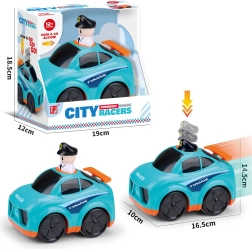 Police car with push mechanism