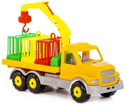 Kallurkraana ja loomade transpordiga veoauto 47 cm
