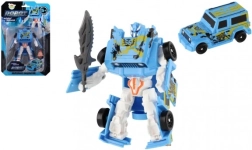 Transforming Car to Robot 14 cm – Blue
