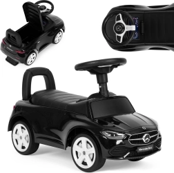 Ride-on car Mercedes C-CLASS interactive steering wheel sounds black