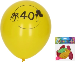 30 cm õhupallid numbriga 40 – komplekt 5 tk