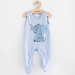 Laste puuvillased sipupüksid New Baby Happy Elephant sinised 56 (0–3 k)