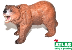 Grizzly Bear Figurine – Hand-Painted
