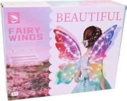 MaDe rainbow fairy wings battery-operated with light, sound and flapping - 1 piece