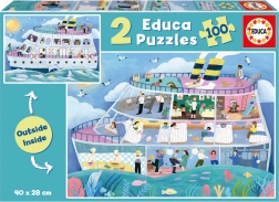 Educa pusle Outside, Inside – väljasõidulaev 2×100 tükki