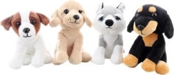 Plüüsist istuv koer 18 cm (4 varianti)