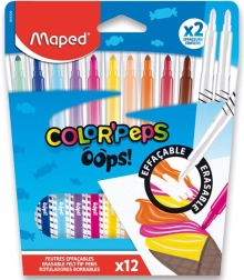 MAPED Color’Peps Oops vildikad 12 värvi + 2 kustutit