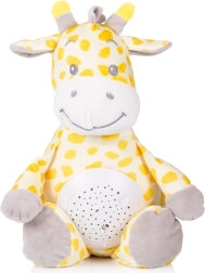 Plush giraffe with projector and music